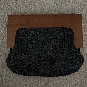 Raffia Clutch